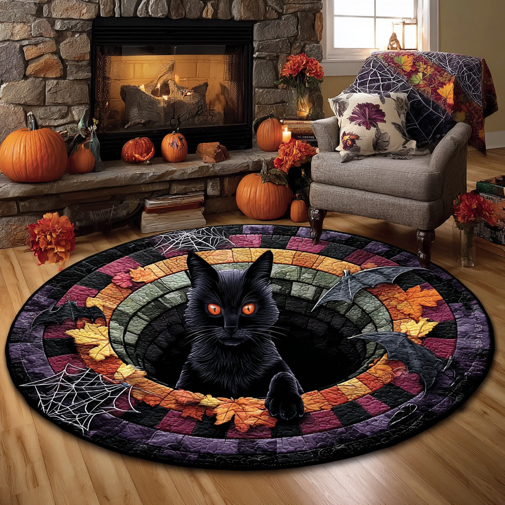 Haunted Eyes Quilted Round Mat Halloween Home Decor Halloween Presents Haunted Eyes Quilted Round Mat Halloween Home Decor Halloween Presents