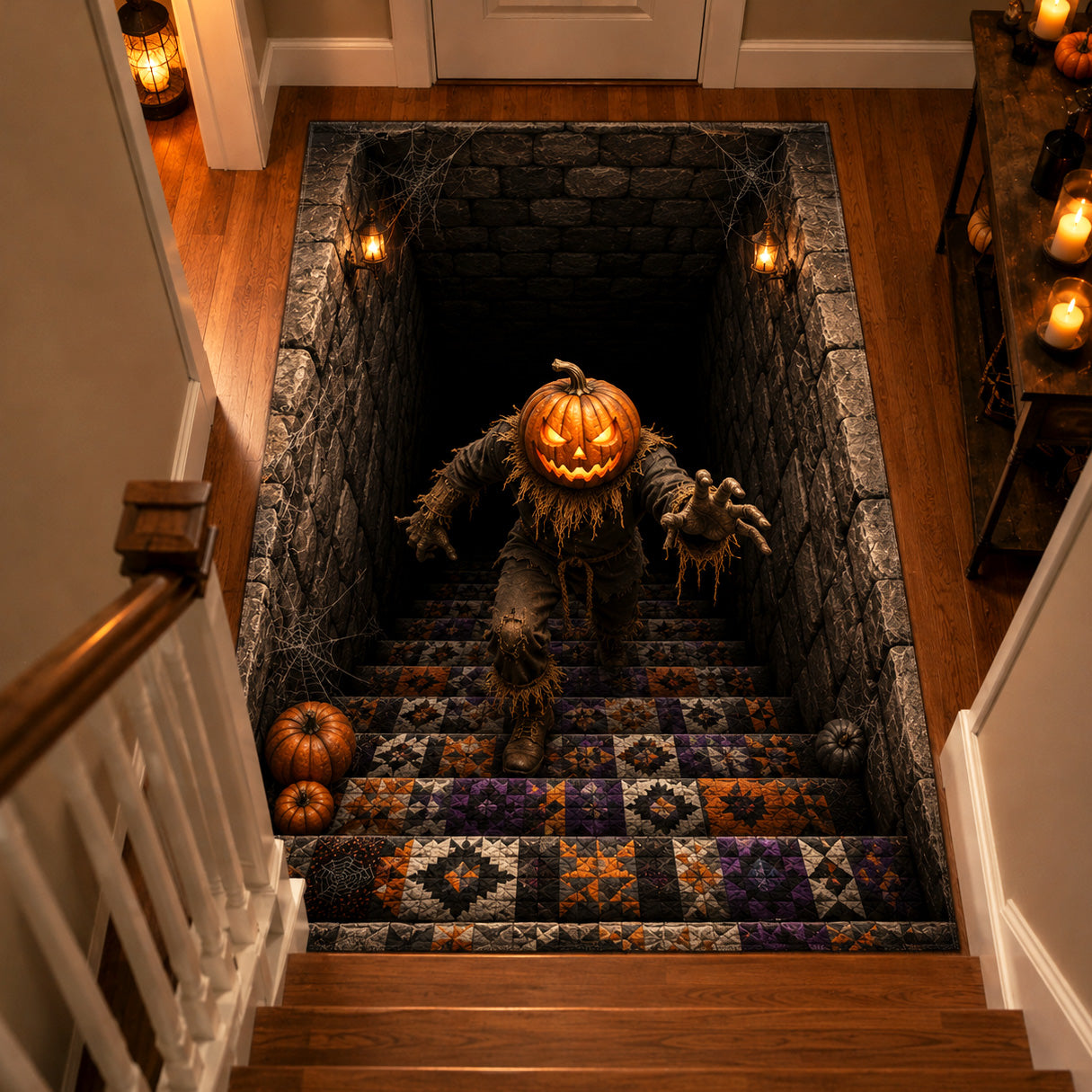 Haunted Harvest Area Rug Gothic Living Room Decor Halloween Inspired Gifts