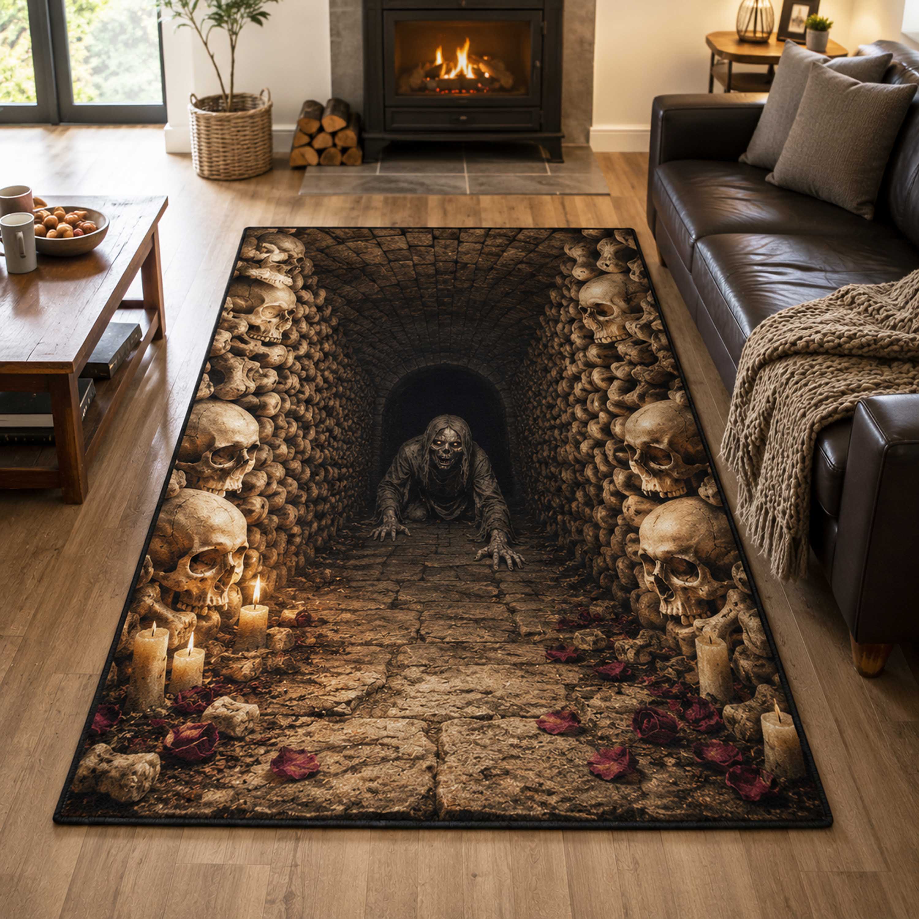 Haunted Rift Area Rug Spooky Rug Halloween Themed Presents