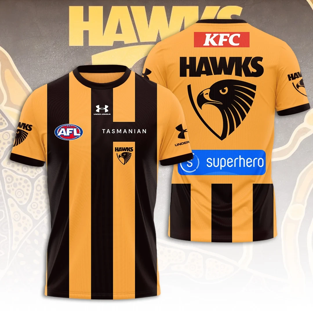 Hawthorn FC T-Shirt Game Day Shirt Hawthorn Hawks Merch Gift For Football Fans