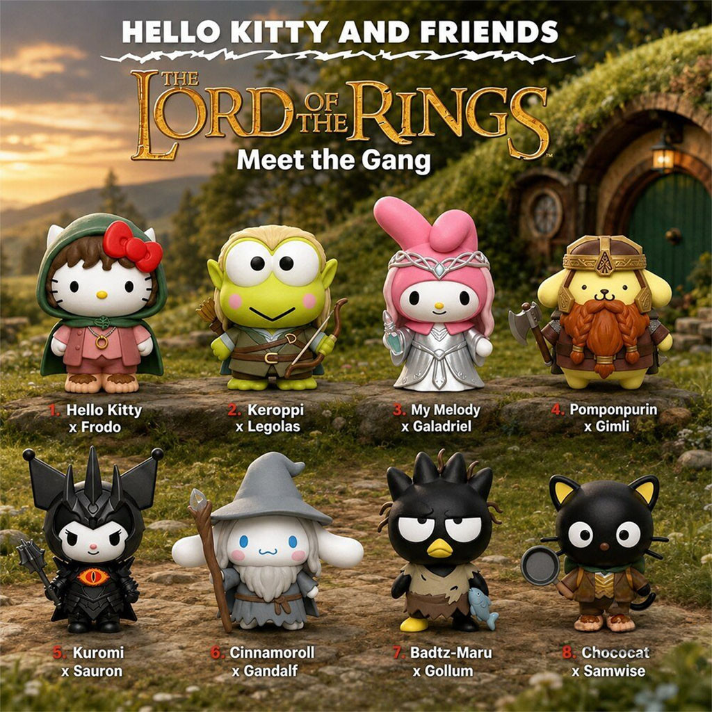 Hello Kitty And Friends X Lord Of The Rings Funko Pop LOTR Merch 2026 Cute Gift For Fans