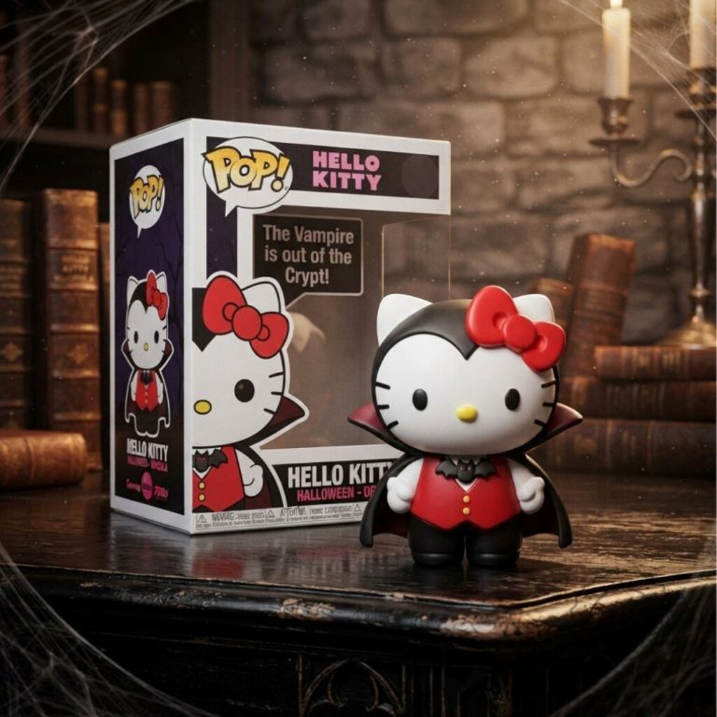 Hello Kitty Halloween Vampire Dracula Funko Pop Hello Kitty Merch Display Room Decor