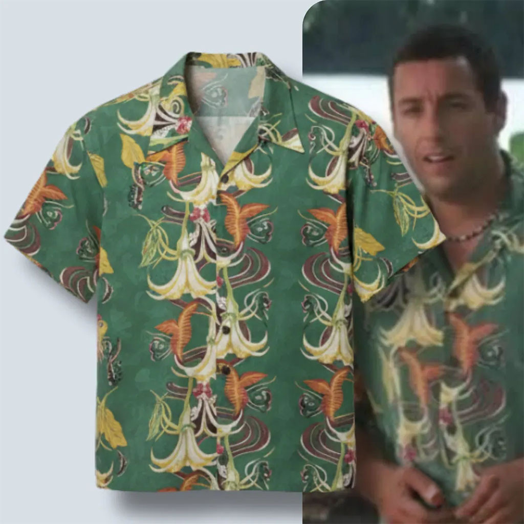Henry Roth 50 First Dates Green Hawaiian Shirt With Floral Shirt Henry Roth Merch Brother Gifts Henry Roth 50 First Dates Green Hawaiian Shirt With Floral Shirt Henry Roth Merch Brother Gifts