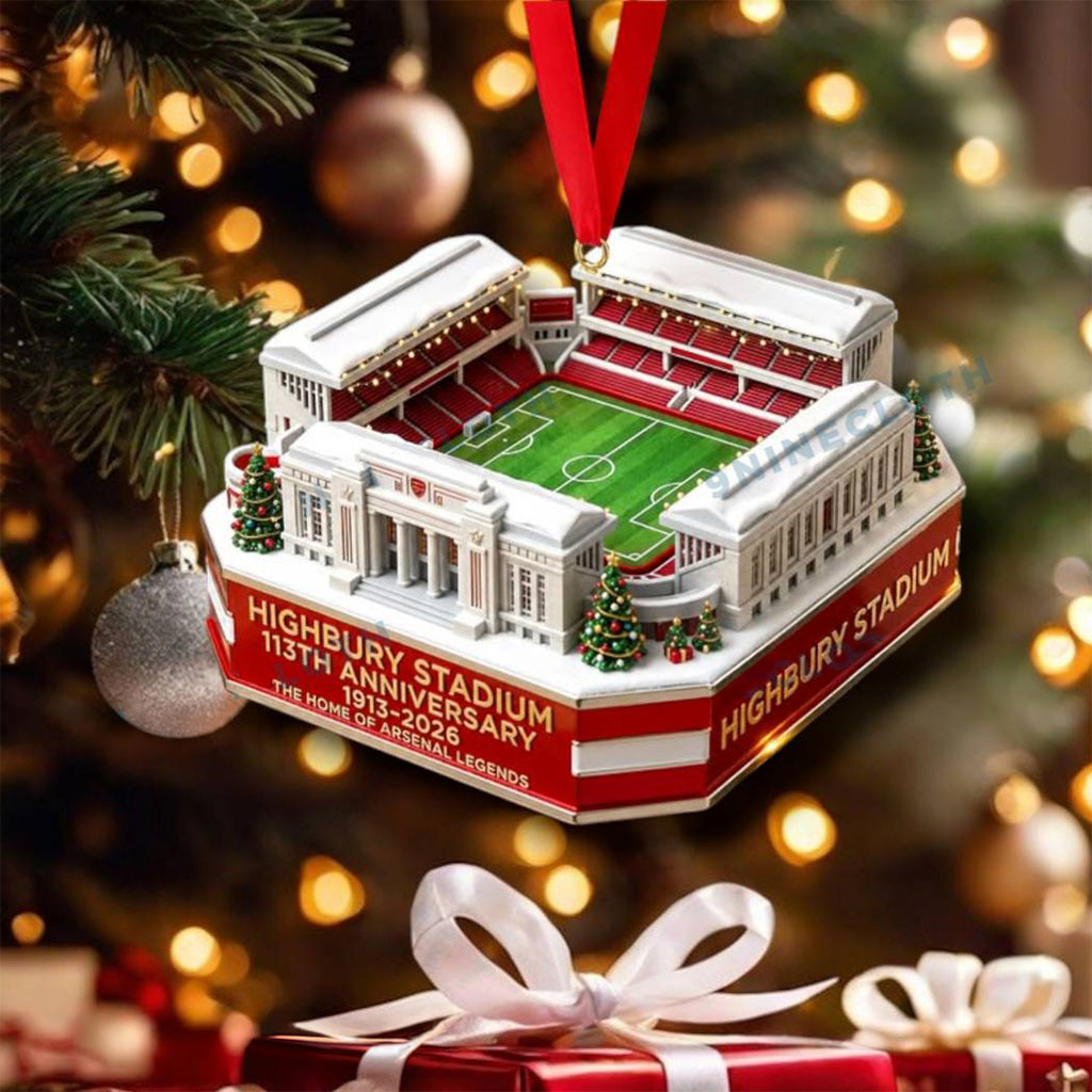 Highbury Stadium 113th Anniversary The Home Of Arsenal Christmas Ornament Xmas Tree Decor