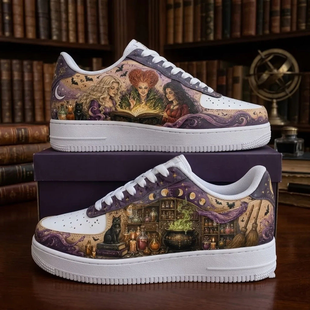 Hocus Pocus Sanderson Sisters Sneakers Witchy Shoes Hocus Pocus Merch Halloween Gifts