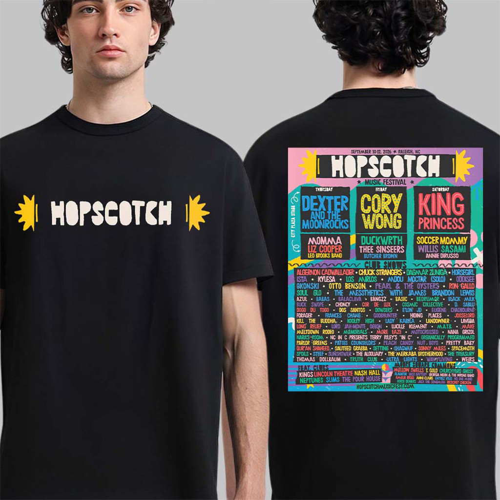 Hopscotch Music Festival Merch 2026 Full Lineup In Raleigh NC On September 10 12 T-Shirt Gifts Hopscotch Music Festival Merch 2026 Full Lineup In Raleigh NC On September 10 12 T-Shirt Gifts