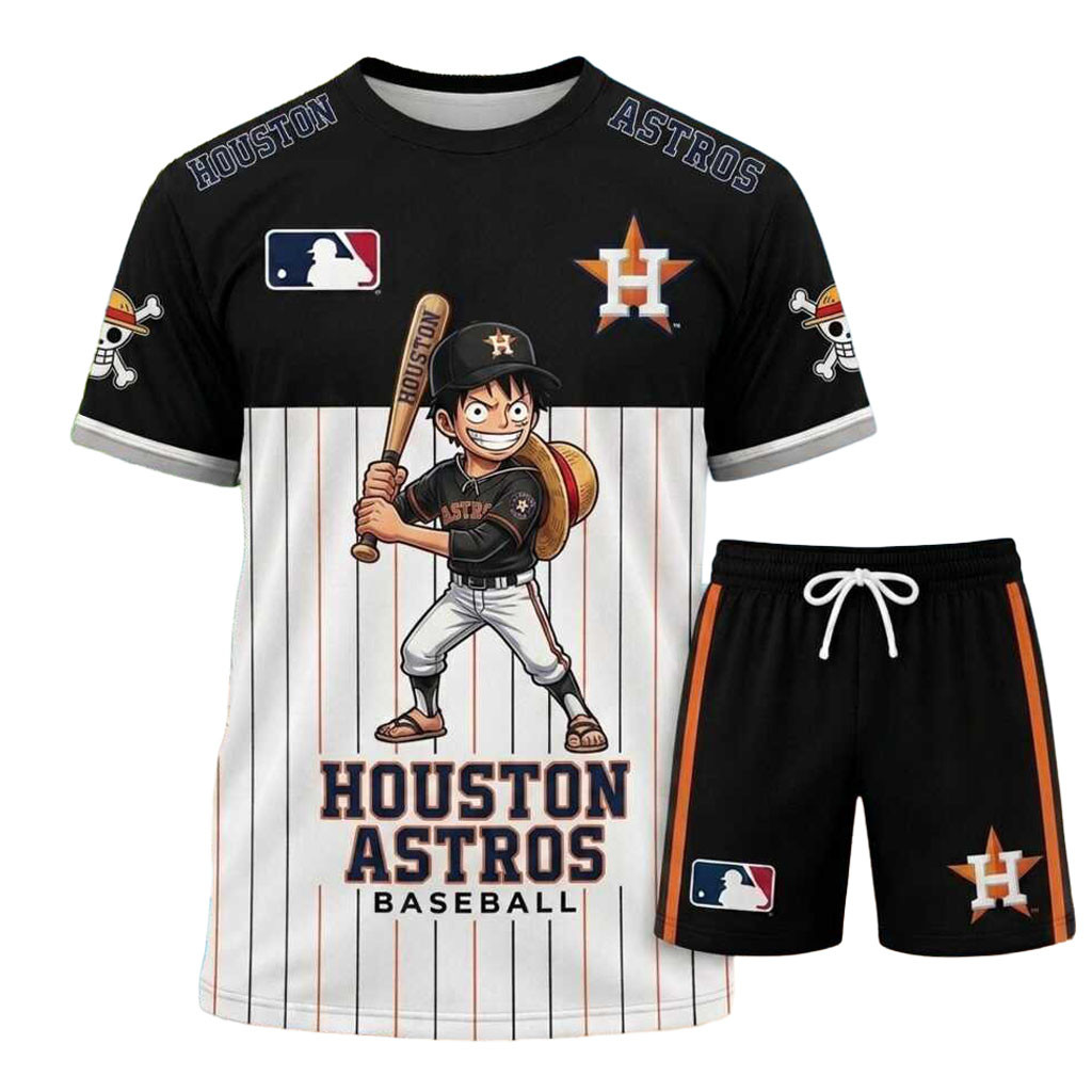 Houston Astros Anime Character Sports Shirt And Shorts Houston Astros Merch Fan Gift Ideas