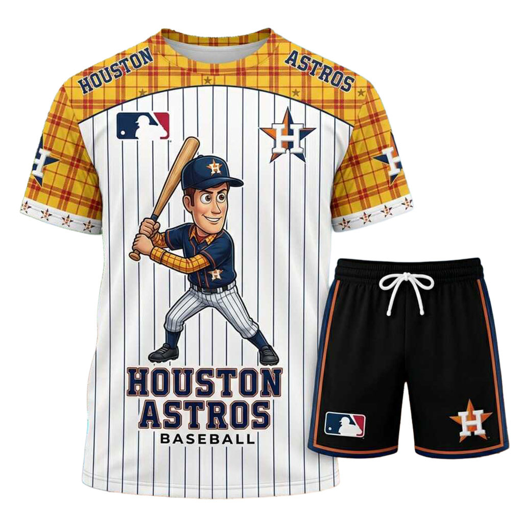 Houston Astros Baseball Woody Character Shirt And Shorts Houston Astros Merch Present For Fans