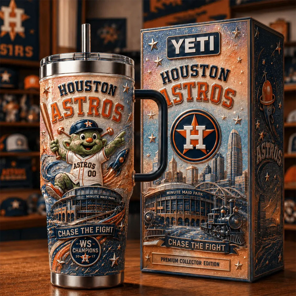 Houston Astros Merch Chase The Fight Baseball Tumbler Cup Game Day Gear Gifts for Astros Fans Houston Astros Merch Chase The Fight Baseball Tumbler Cup Game Day Gear Gifts for Astros Fans