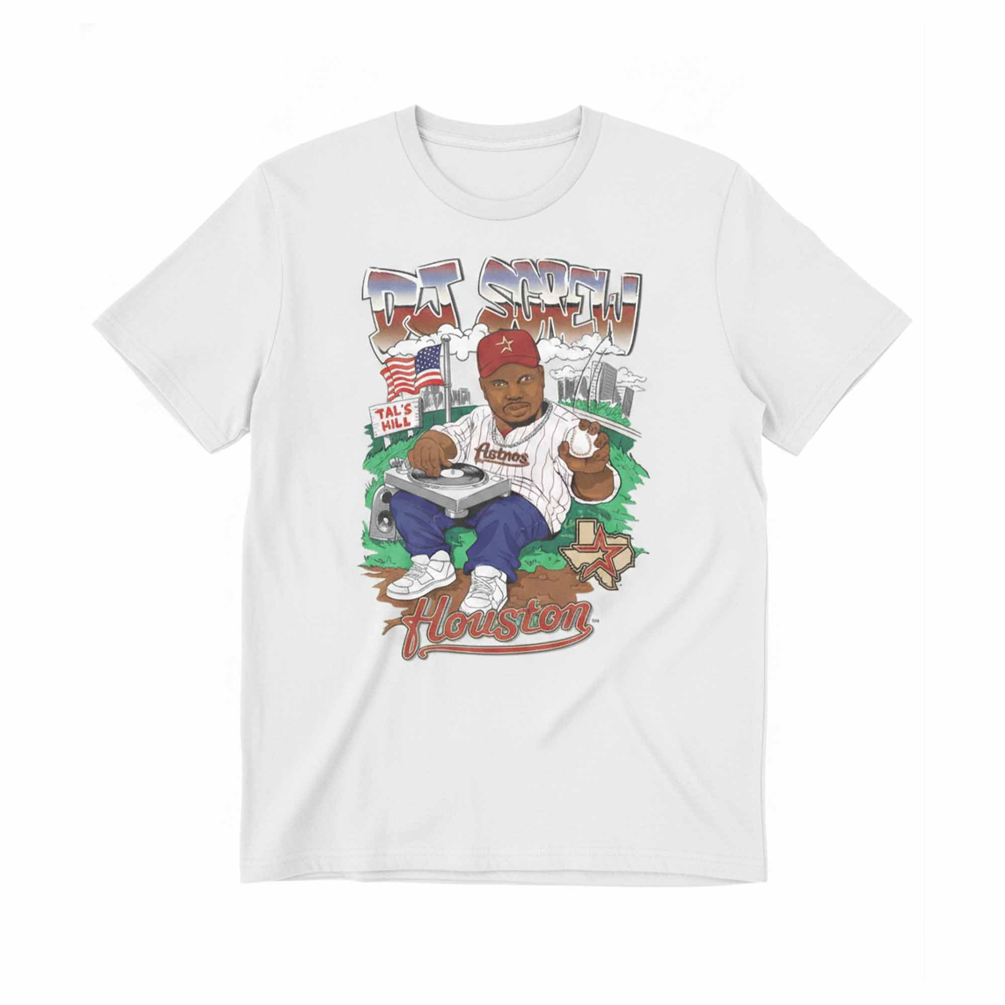Houston Astros x DJ Screw Cream Tal's Hill Shirt