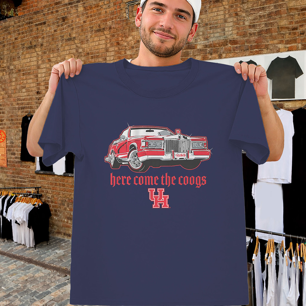 Houston Here Come The Coogs Cougars Shirt Football Fan Gear Gifts For Brothers