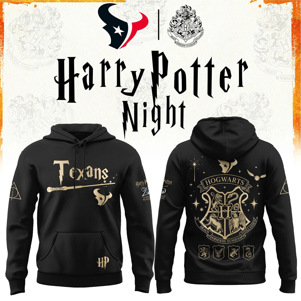 Houston Texans Football Harry Potter 25th Anniversary Hoodie 2026 Houston Texans Merchandise