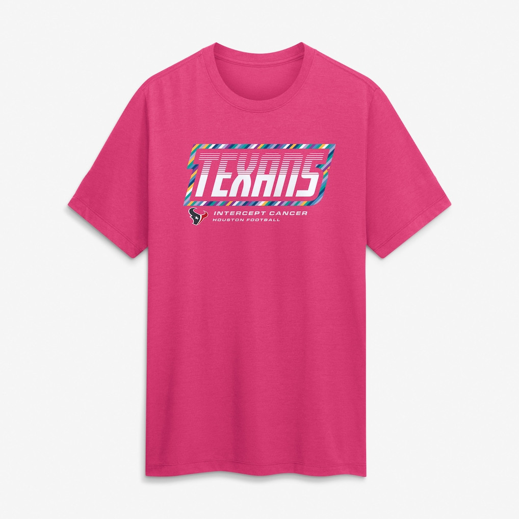Houston Texans Merch 2026 Crucial Catch T-Shirt Houston Football Intercept Cancer Shirt Gifts