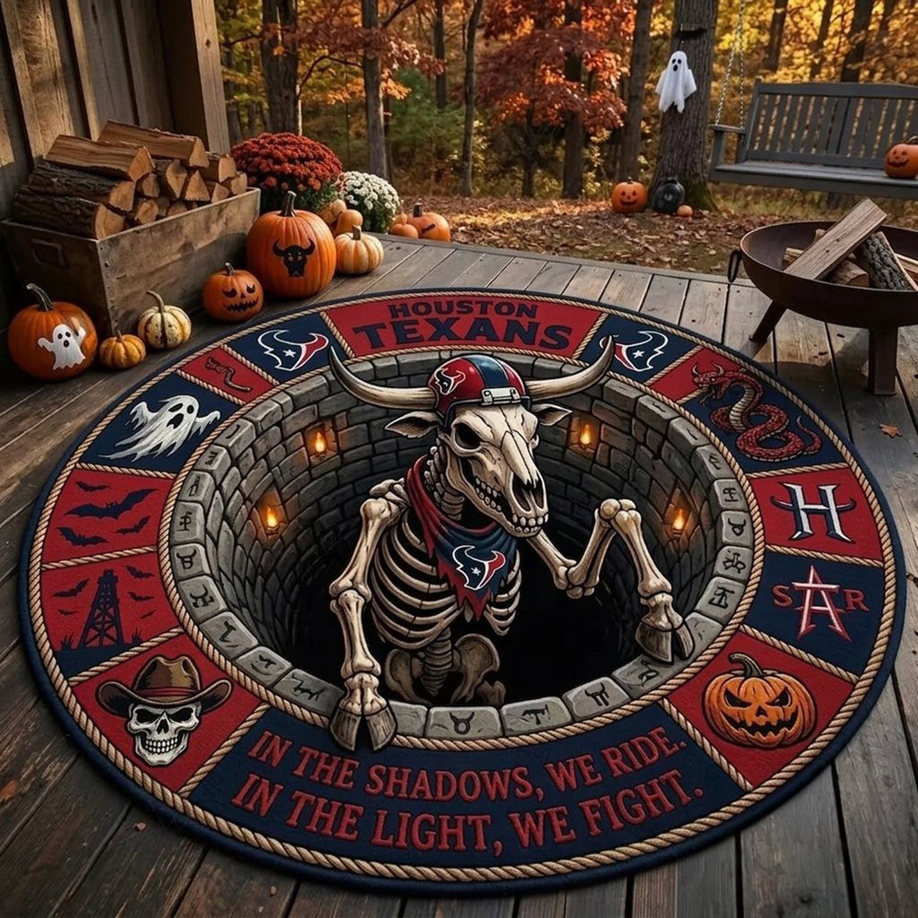 Houston Texans Merch 2026 Monster Halloween Quilted Round Mat Living Decor Ideas Gift For Fans Houston Texans Merch 2026 Monster Halloween Quilted Round Mat Living Decor Ideas Gift For Fans