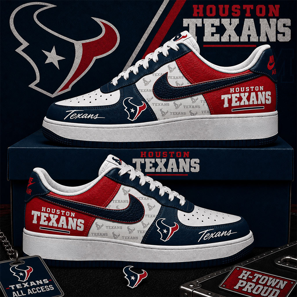 Houston Texans Sneakers H-Town Pride Shoes Houston Texans Merch Best Football Gift Ideas