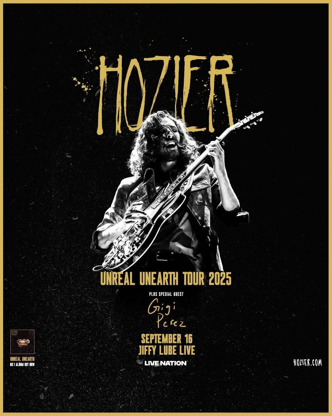 Hozier Unreal Unearth Tour Jiffy Lube 2 Vertical Poster Hozier Merch Wall Art Decor