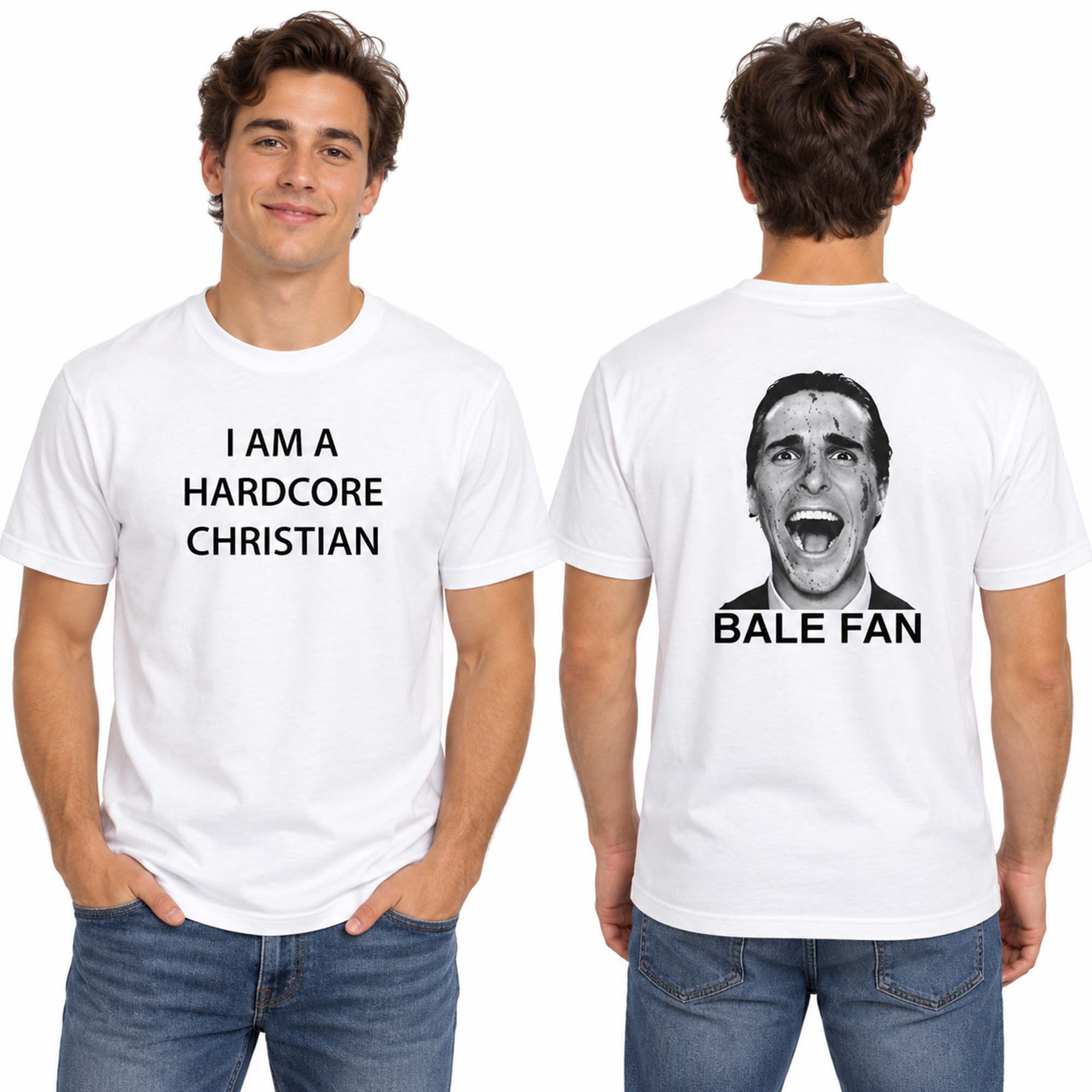 I Am A Hardcore Christian Bale Fan T-Shirt Gifts For Friends