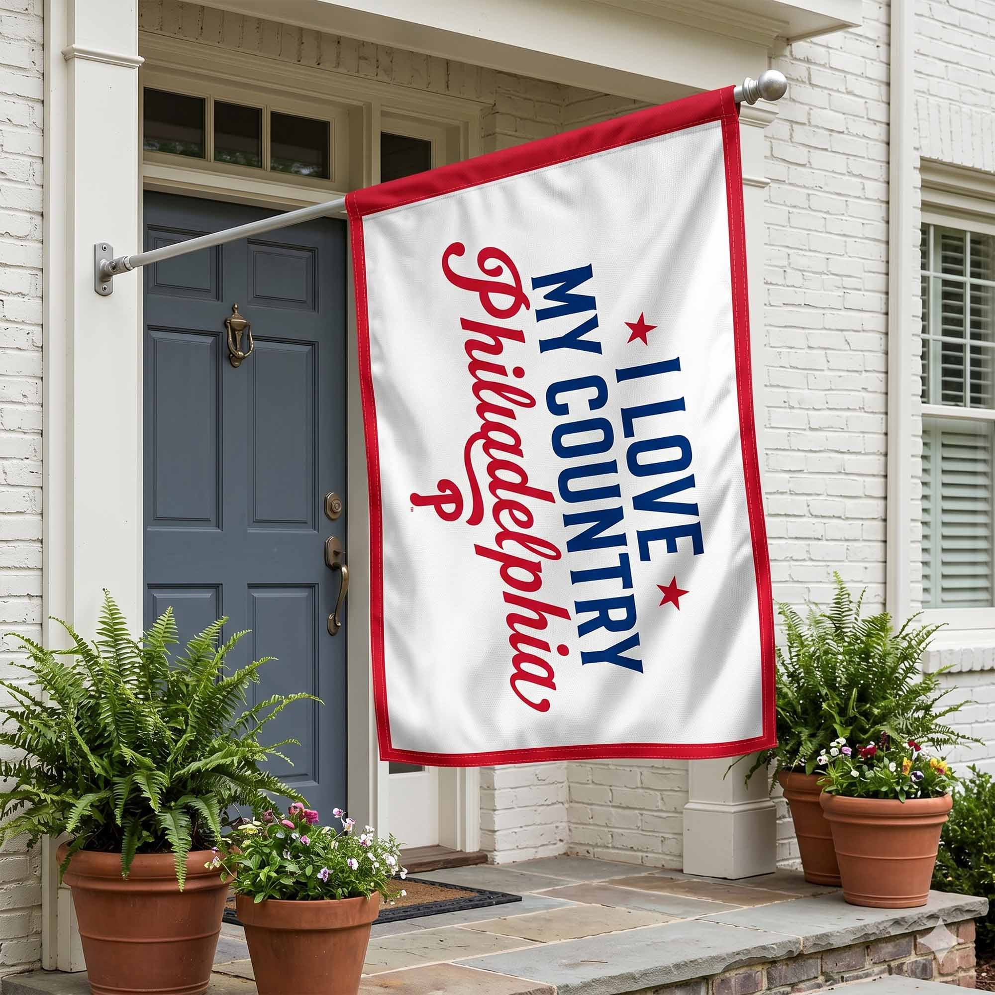 I Love My Country Philadelphia Flag