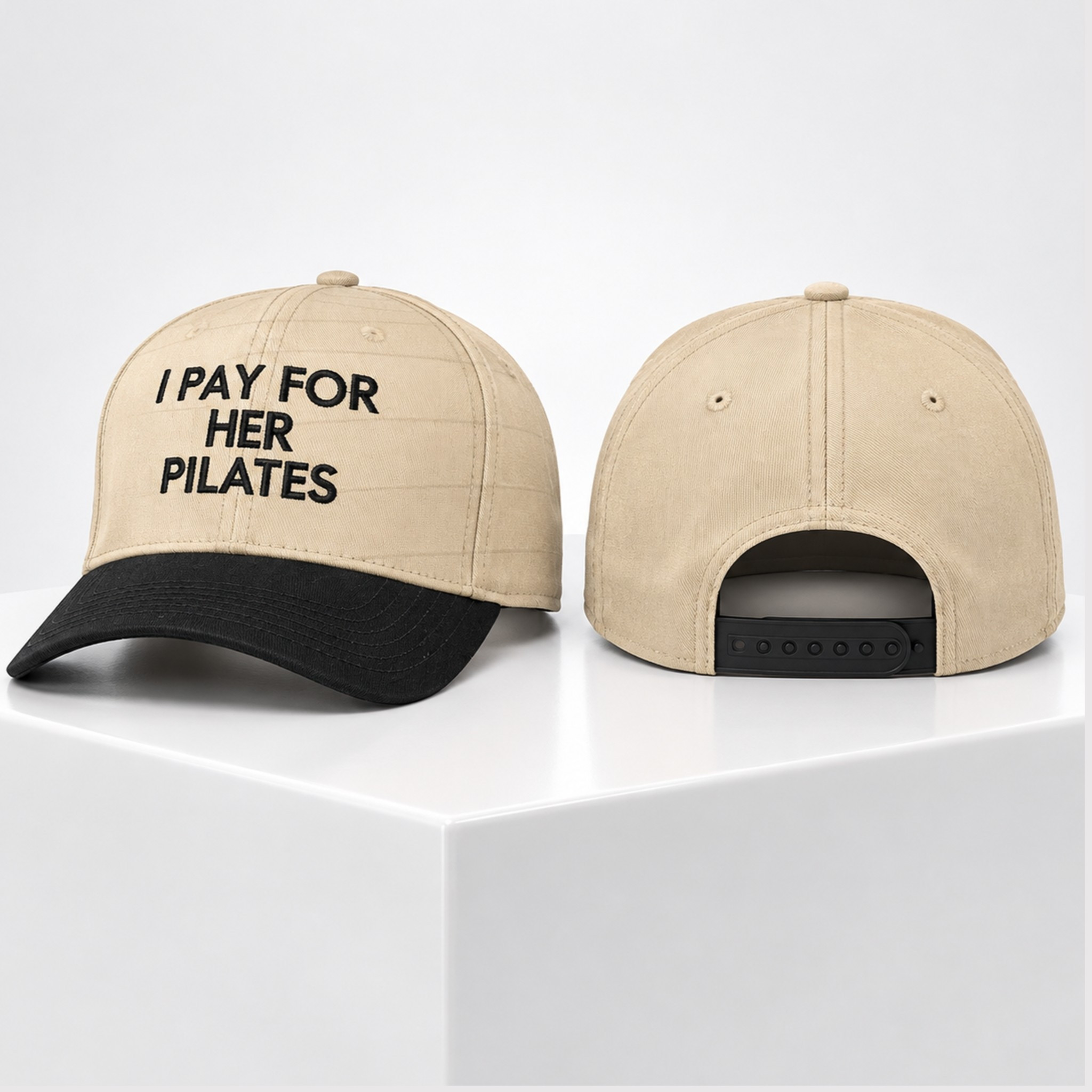 I Pay For Her Pilates 2026 Hat Embroidered Funny Cap Gift For Pilates Lovers