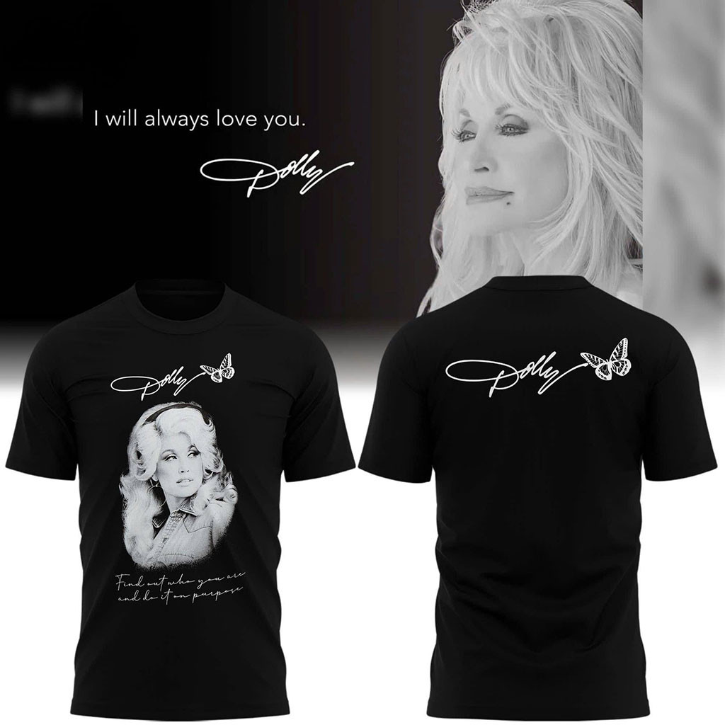 I Will Always Love Dolly Parton Black T-Shirt Dolly Parton RIP Shirt Gifts For Fans