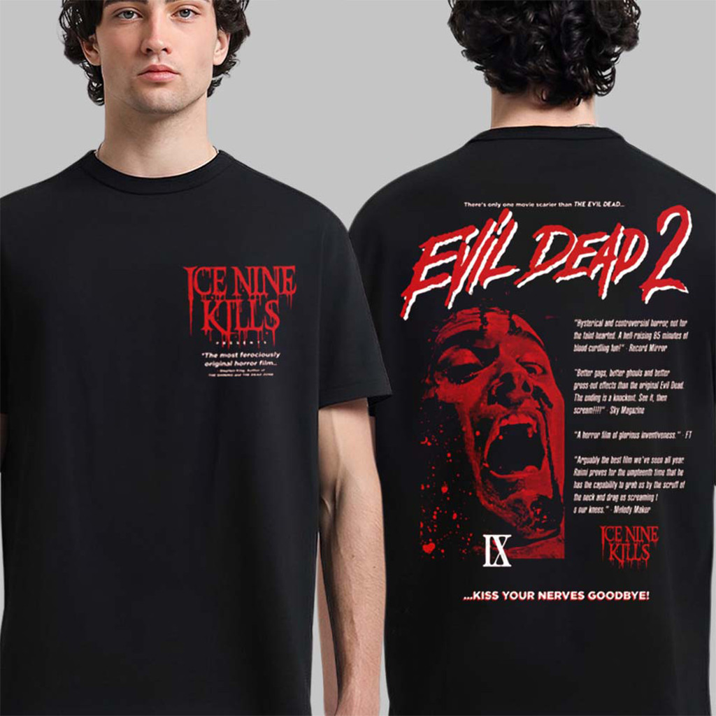 Ice Nine Kills X Evil Dead 2 Merch Psycho's Only Grave Reviews T-Shirt Gifts For Fan Ice Nine Kills X Evil Dead 2 Merch Psycho's Only Grave Reviews T-Shirt Gifts For Fan