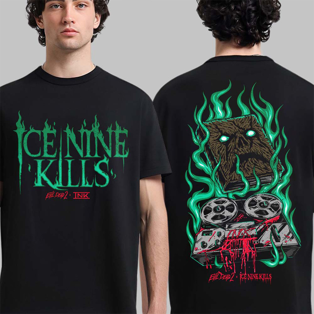 Ice Nine Kills X Evil Dead 2 Necronomikills T-Shirt Evil Dead Merch Gifts For Friends