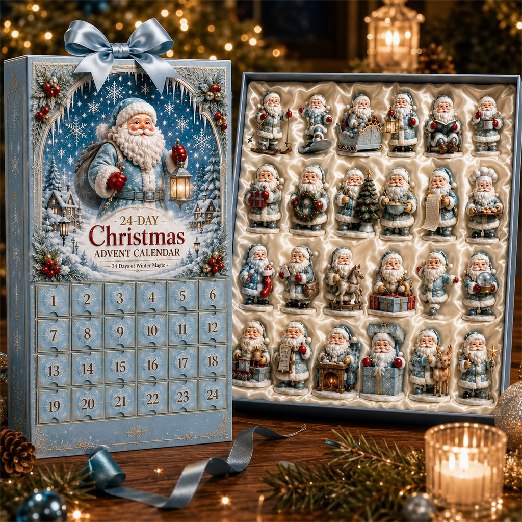 Icy Santa Claus Christmas Countdown Advent Calendar 2026 24 Days Mystery Ornaments Holiday Gift Icy Santa Claus Christmas Countdown Advent Calendar 2026 24 Days Mystery Ornaments Holiday Gift