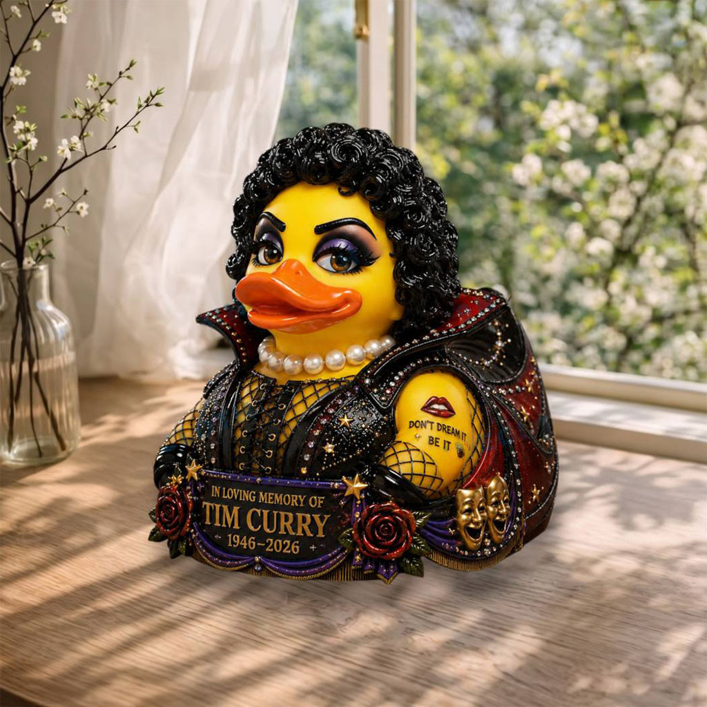 In Loving Memory Of Tim Curry 1946-2026 Duck Funko Pop Tim Curry Merch RIP Gifts