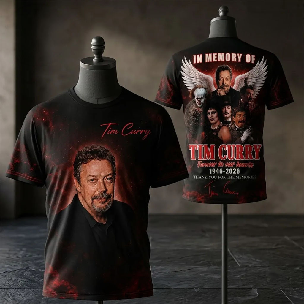 In Memorial Of Tim Curry 1946 2026 Tribute Shirt RIP Tim Curry Merch Gifts For Fans