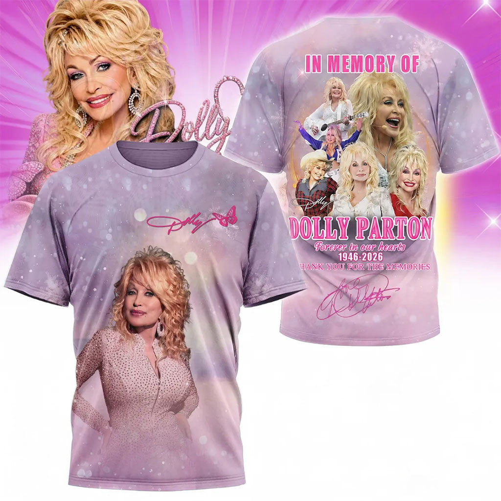 In Memory Dolly Parton 1946-2026 Purple T-Shirt Memorial Tribute Dolly Parton Merch for Fans