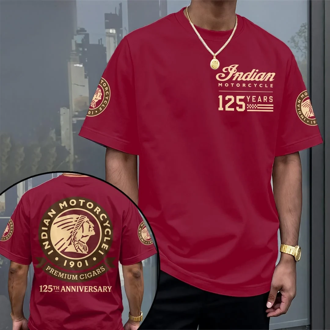 Indian Motorcycle 125th Anniversary T-Shirt Indian Motorcycle Merch Gifts For Biker