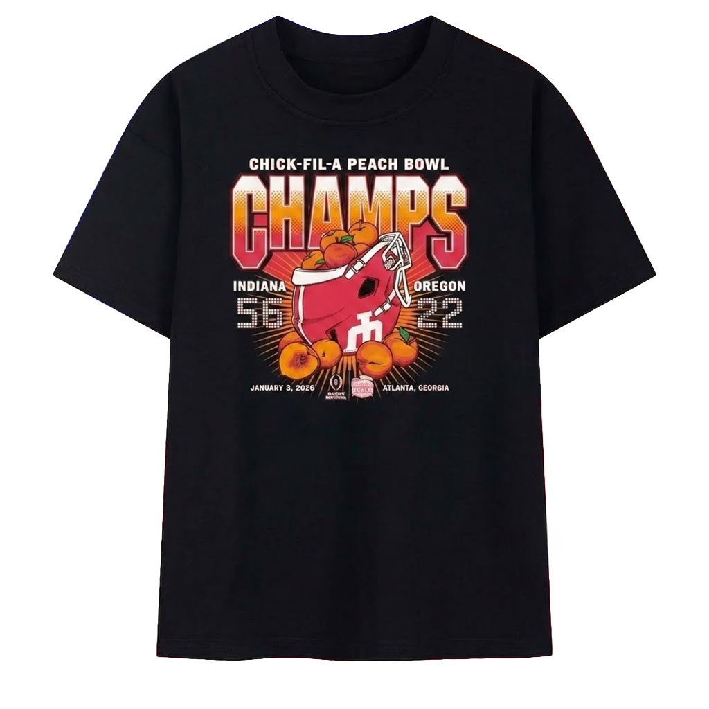 Indiana Hoosiers Chick Fil A Peach Bowl champs 2026 T-Shirt Hoosiers Merch Fan Gifts