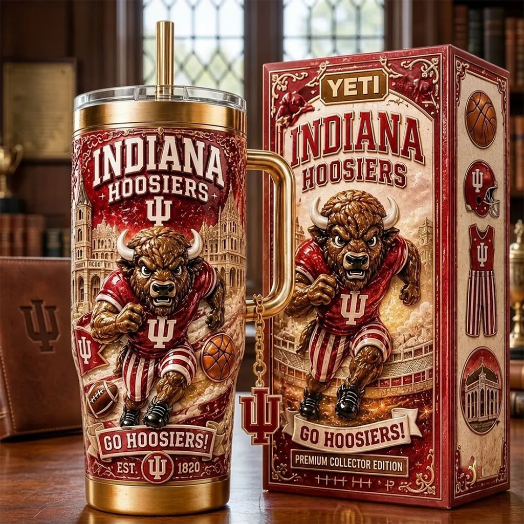 Indiana Hoosiers Go Hoosiers Tumbler Indiana Hoosiers Merch Birthday Gifts For Sports Lovers Indiana Hoosiers Go Hoosiers Tumbler Indiana Hoosiers Merch Birthday Gifts For Sports Lovers