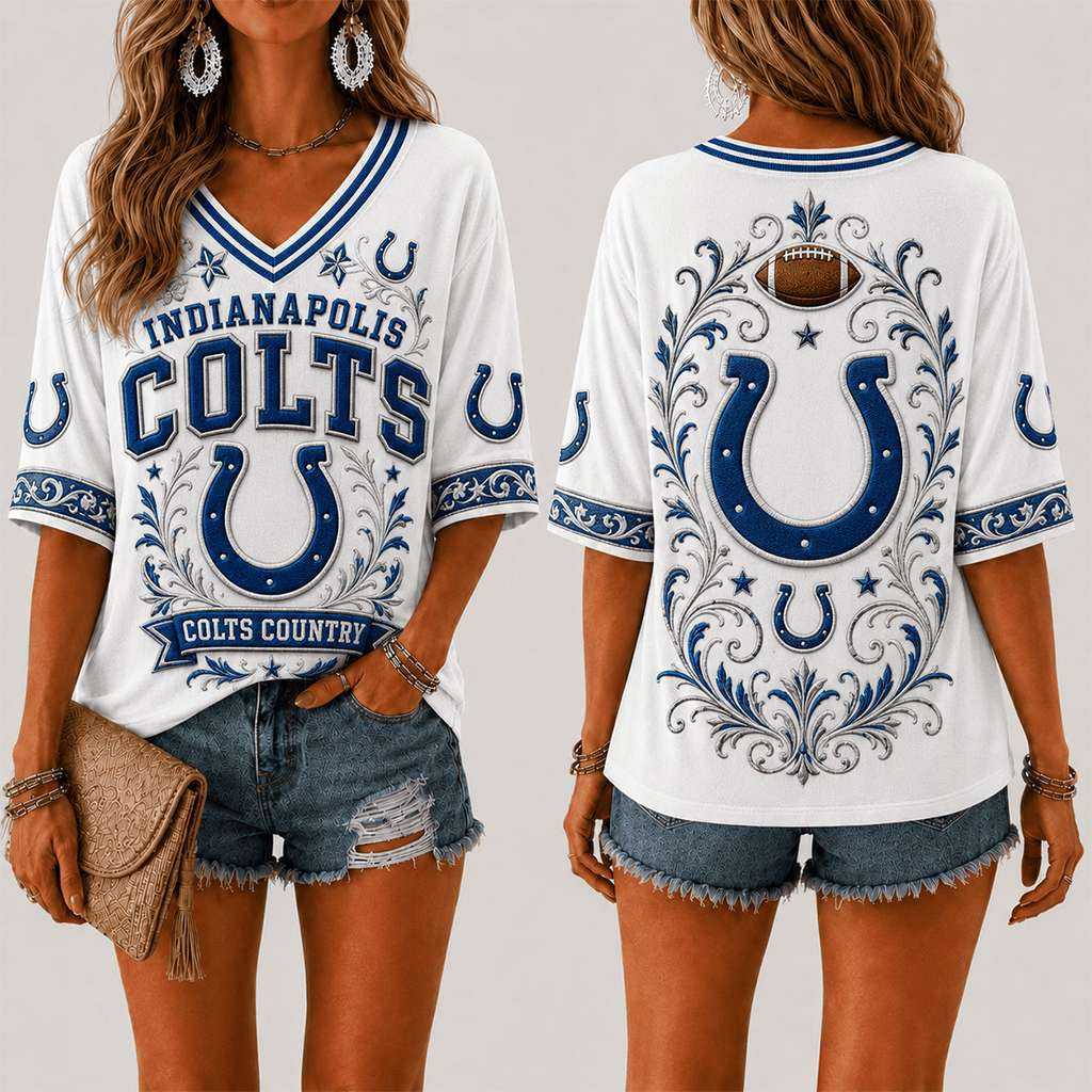 Indianapolis Colts Country V-Neck Shirt Colts Merch American Football Fan Gifts