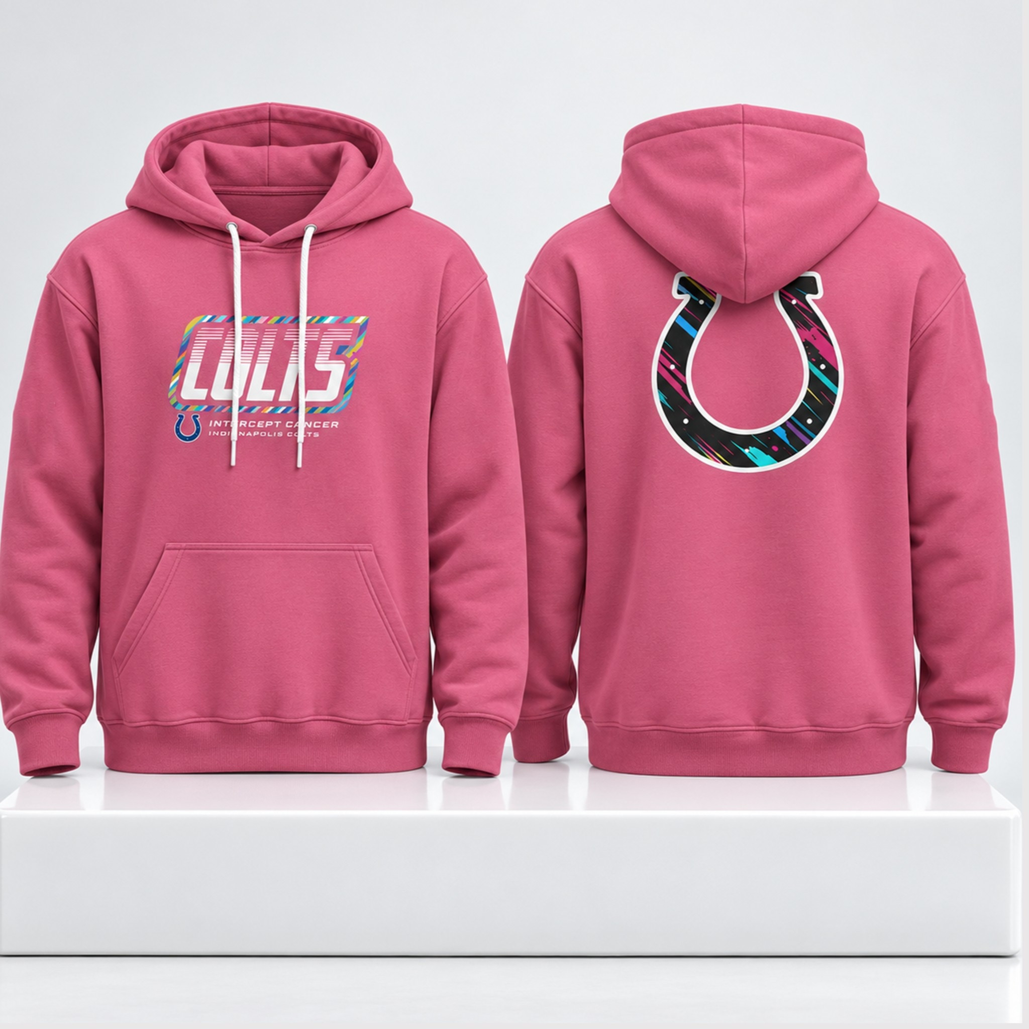 Indianapolis Colts Crucial Catch Pink 2026 Hoodie NFL Crucial Catch Merch Football Fan Gear Indianapolis Colts Crucial Catch Pink 2026 Hoodie NFL Crucial Catch Merch Football Fan Gear