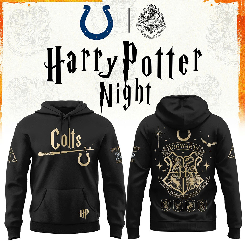Indianapolis Colts Football Harry Potter 25th Anniversary Hoodie Game Day Clothing Colts Merch