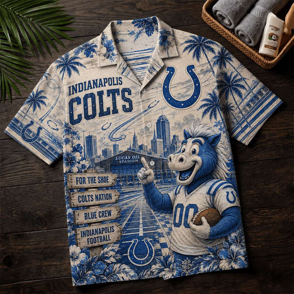 Indianapolis Colts For The Shoe Hawaiian Shirt Game Day Attire Indianapolis Football Merch