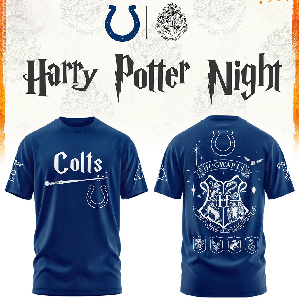 Indianapolis Colts Harry Potter 25th Anniversary T-Shirt Colts Merch Football Gifts For Him