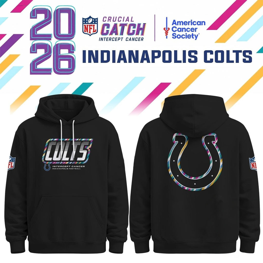 Indianapolis Colts NFL Crucial Catch 2026 Black Hoodie Indianapolis Colts Merch Gift For Fans Indianapolis Colts NFL Crucial Catch 2026 Black Hoodie Indianapolis Colts Merch Gift For Fans