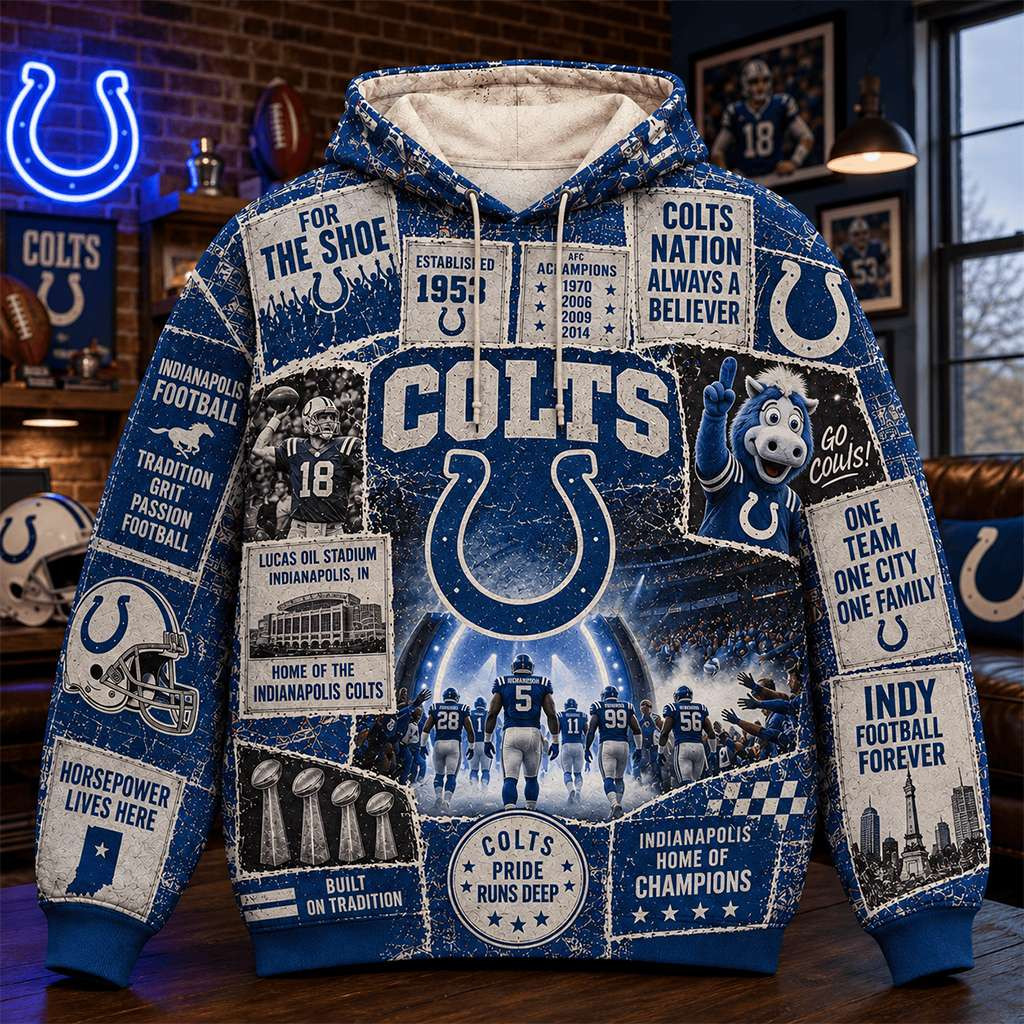 Indianapolis Colts Pride Runs Deep Hoodie For The Shoe Hoodie Colts Merch Football Fan Gifts