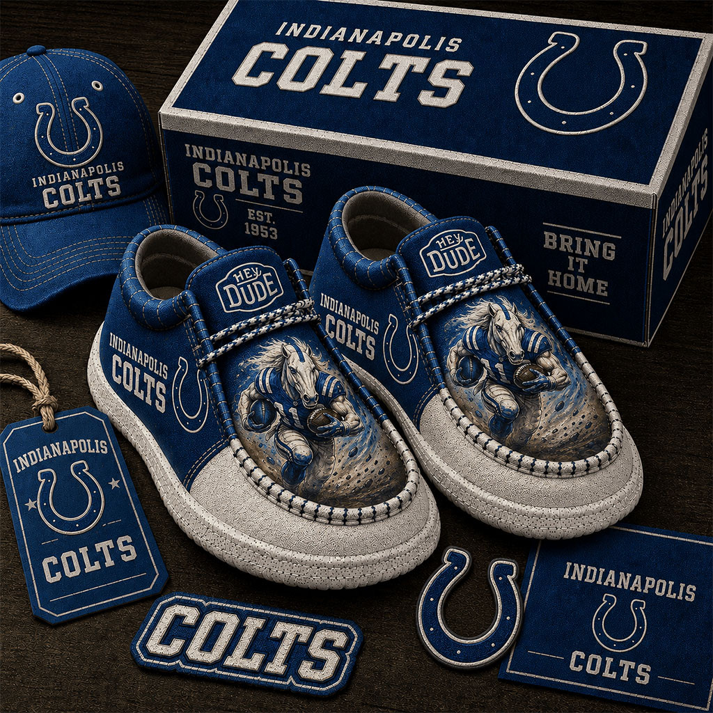 Indianapolis Colts Shoes Game Day Loafers Indianapolis Colts Merch Presents For Football Lovers