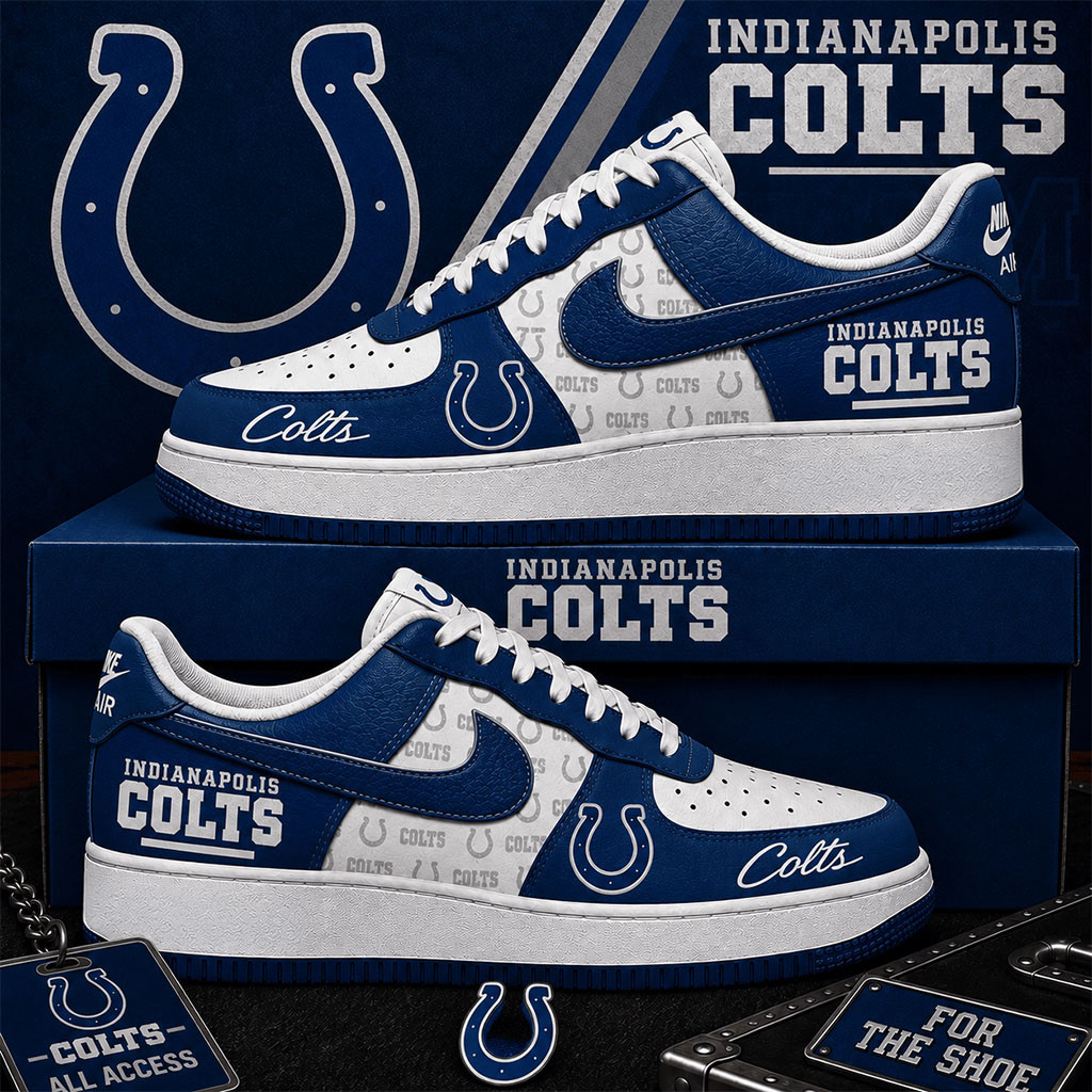 Indianapolis Colts Sneakers For The Shoe Shoes Indianapolis Colts Merch Football Related Gifts