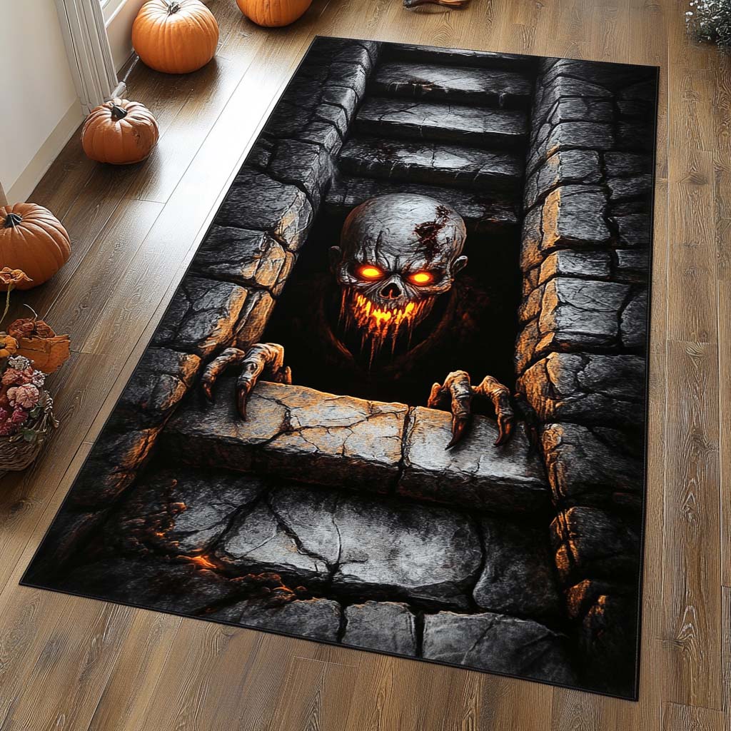 Inferno Fiend Area Rug Best Rugs For Living Room Family Halloween Gifts