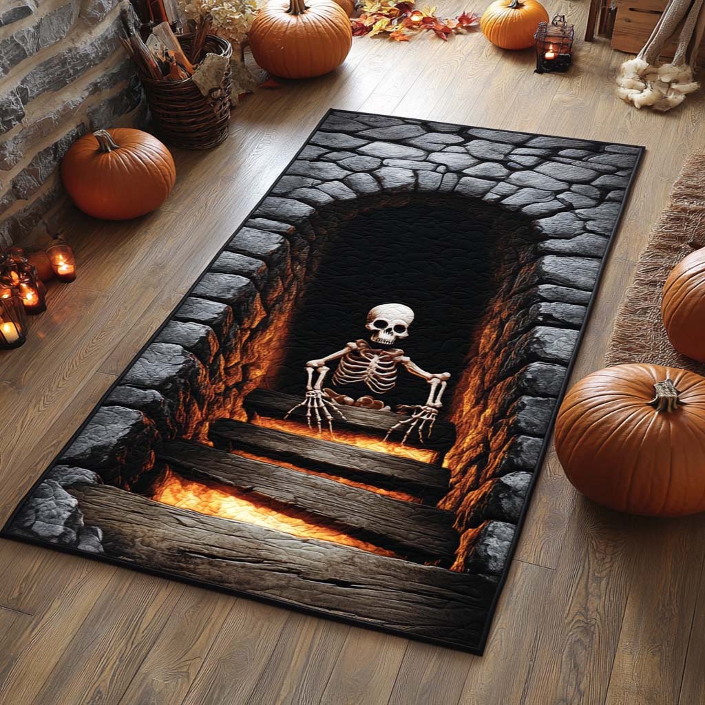 Inferno Skeleton Area Rug Halloween Area Rug Halloween Inspired Gifts