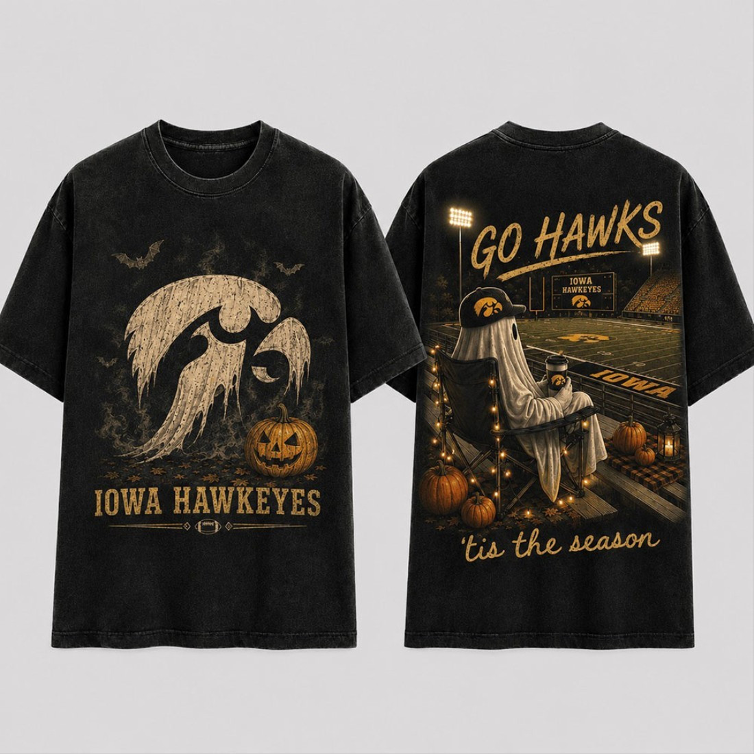 Iowa Hawkeyes Halloween Ghost T-Shirt Tis The Season Go Hawks Shirt Iowa Hawkeyes Merch 2026 Iowa Hawkeyes Halloween Ghost T-Shirt Tis The Season Go Hawks Shirt Iowa Hawkeyes Merch 2026