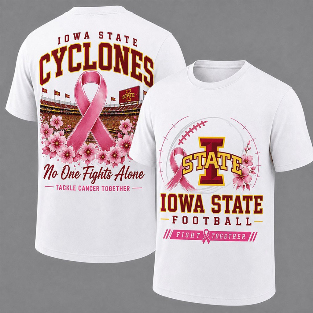 Iowa State Cyclones Breast Cancer Awareness T-Shirt Fight Together Shirt Cyclones Merch