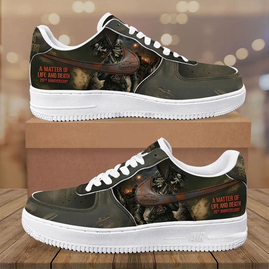 Iron Maiden A Matter Of Life And Death 20th Anniversary Sneaker Iron Maiden Merch Fan Gifts