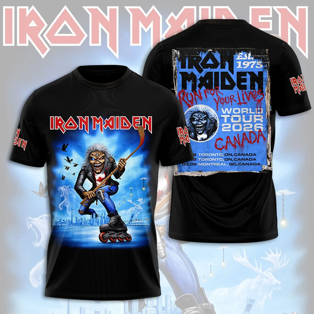 Iron Maiden Canada Tour 2026 T-Shirt Heavy Metal Concert Iron Maiden Merch Gifts For Fans