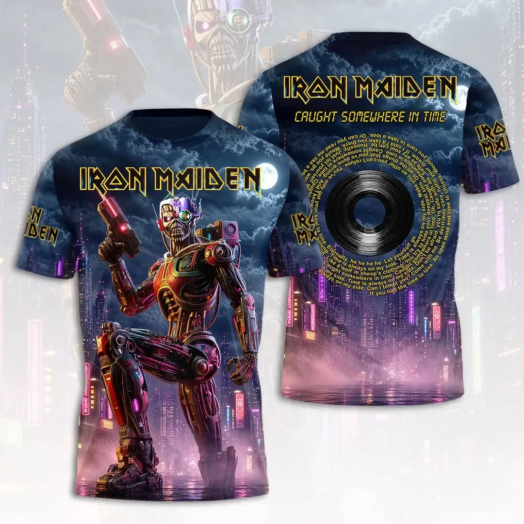 Iron Maiden Caught Somewhere In Time T-Shirt Iron Maiden Merch Best Gift For Music Fans