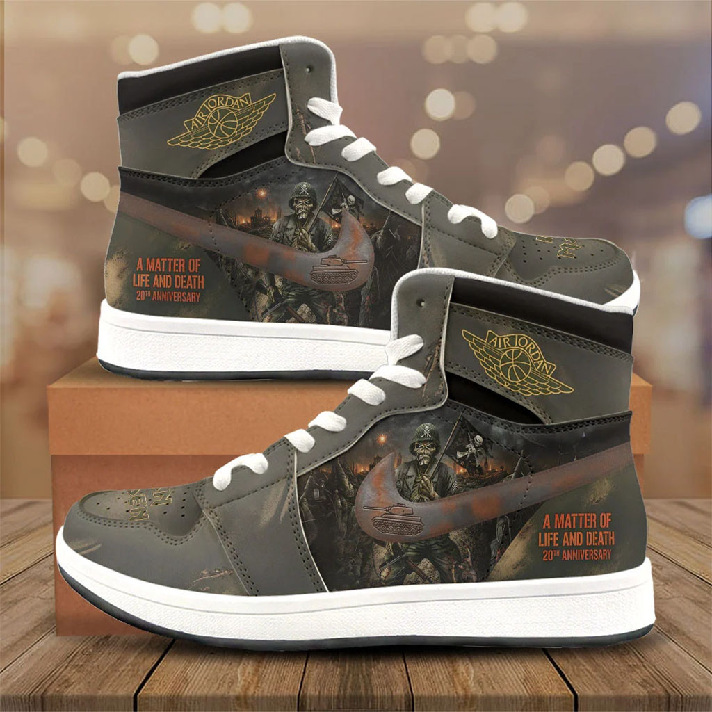 Iron Maiden Merch A Matter of Life And Death 20th Anniversary Sneakers Gift For Band Fans